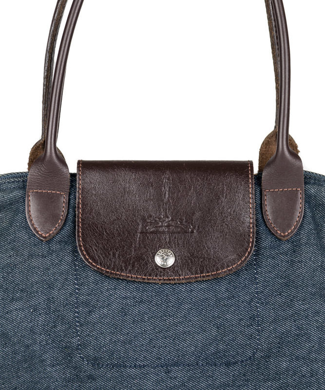 Longchamp Le Pliage Denim Tote