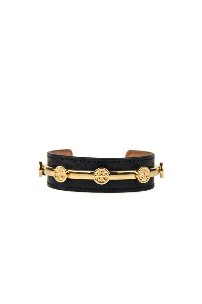 Tory Burch Leather Logo Cuff