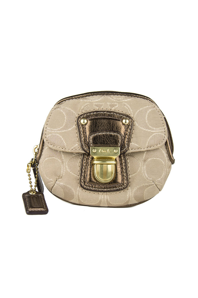 Coach Push Lock Coin Purse