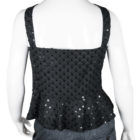 Women's Black Sequin Giorgio Armani Tank