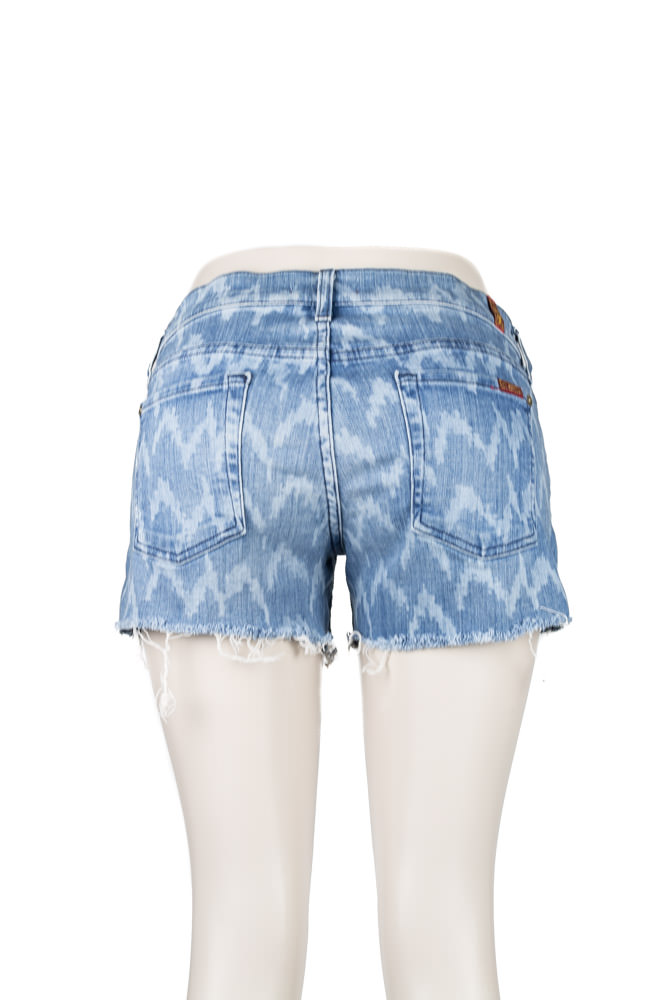 7 For All Mankind Chevron Print Shorts