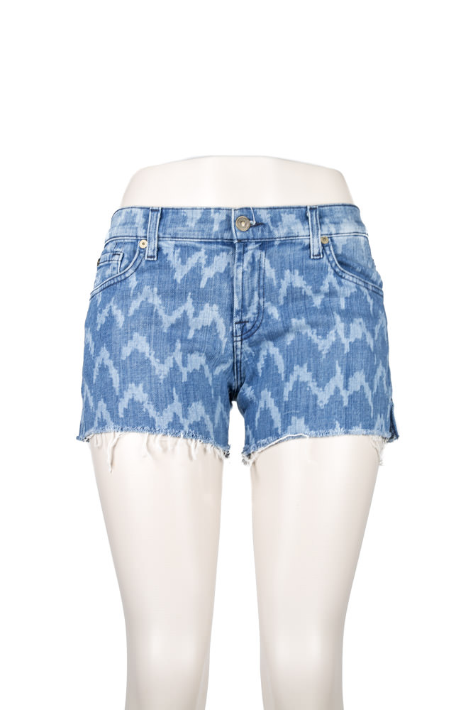 7 For All Mankind Cutoff Ikat Shorts - Quoture