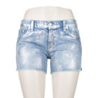 7 For All Mankind Carlie Metallic Shorts