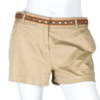 Khaki Tory Burch Shorts