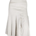 Tan Theory Pleated Skirt