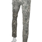 Current/Elliott Snakeskin Ankle Skinny Jeans