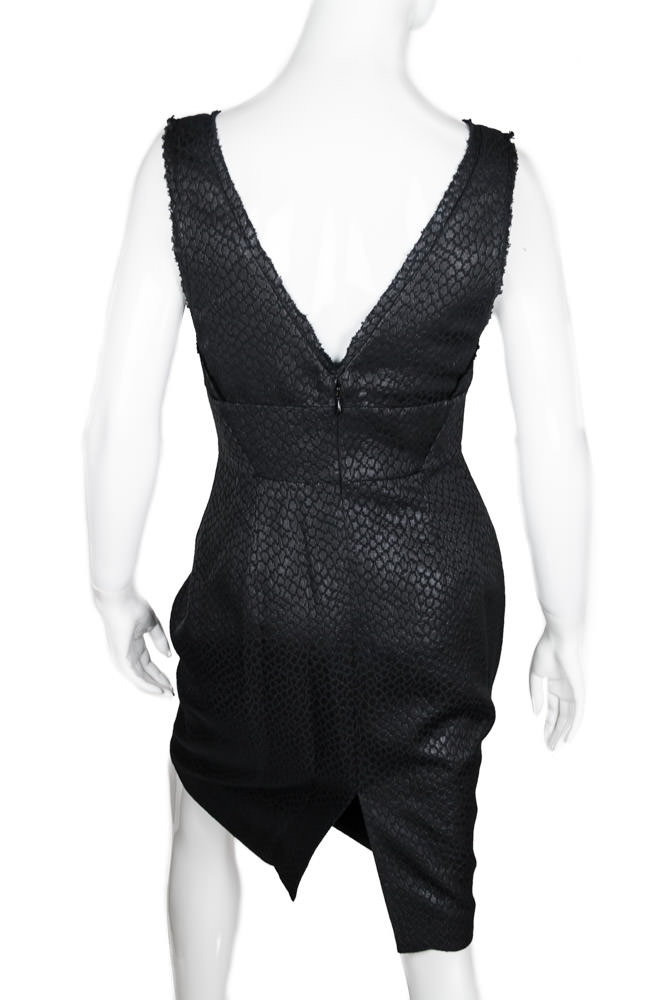 Black Z Spoke Cutout Dress
