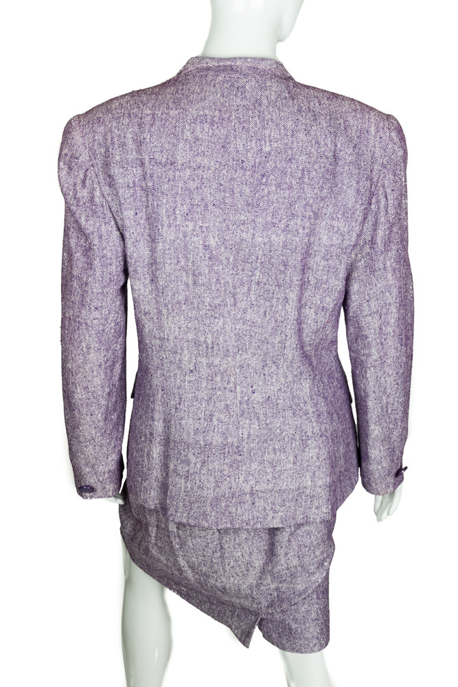 Women's Purple Christian Dior Skirt Suit