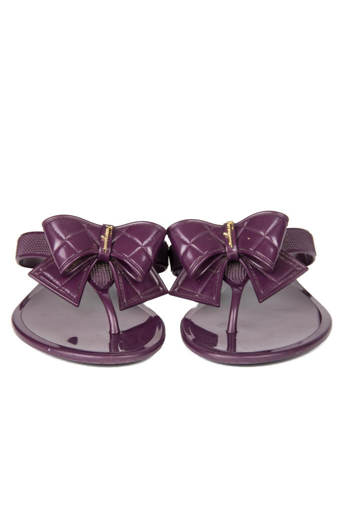 designer flip flops with bows