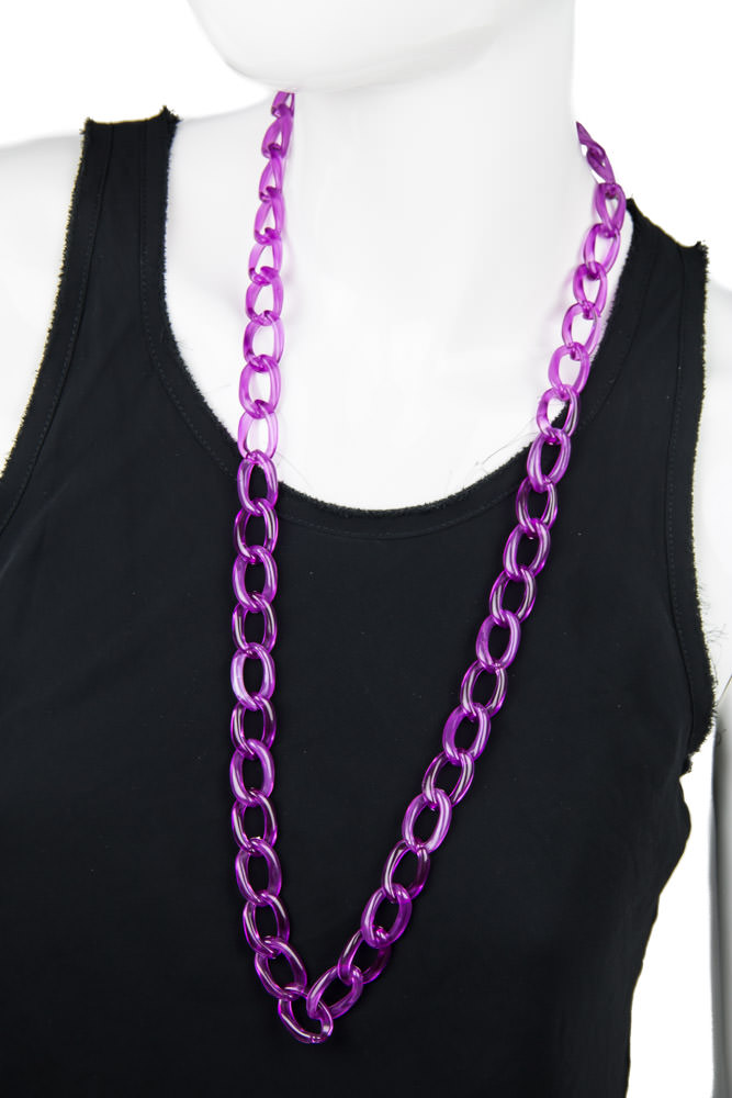 Purple J. Crew acrylic necklace