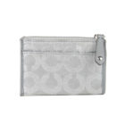 gray coach skinny mini ID holder