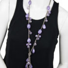 Purple ann taylor loft necklace