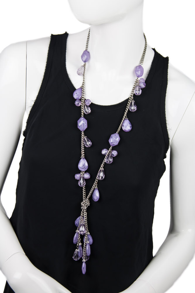 Purple ann taylor loft necklace